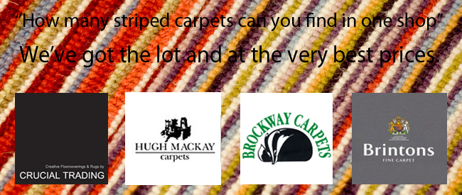Kings for the largest selection of striped carpets
